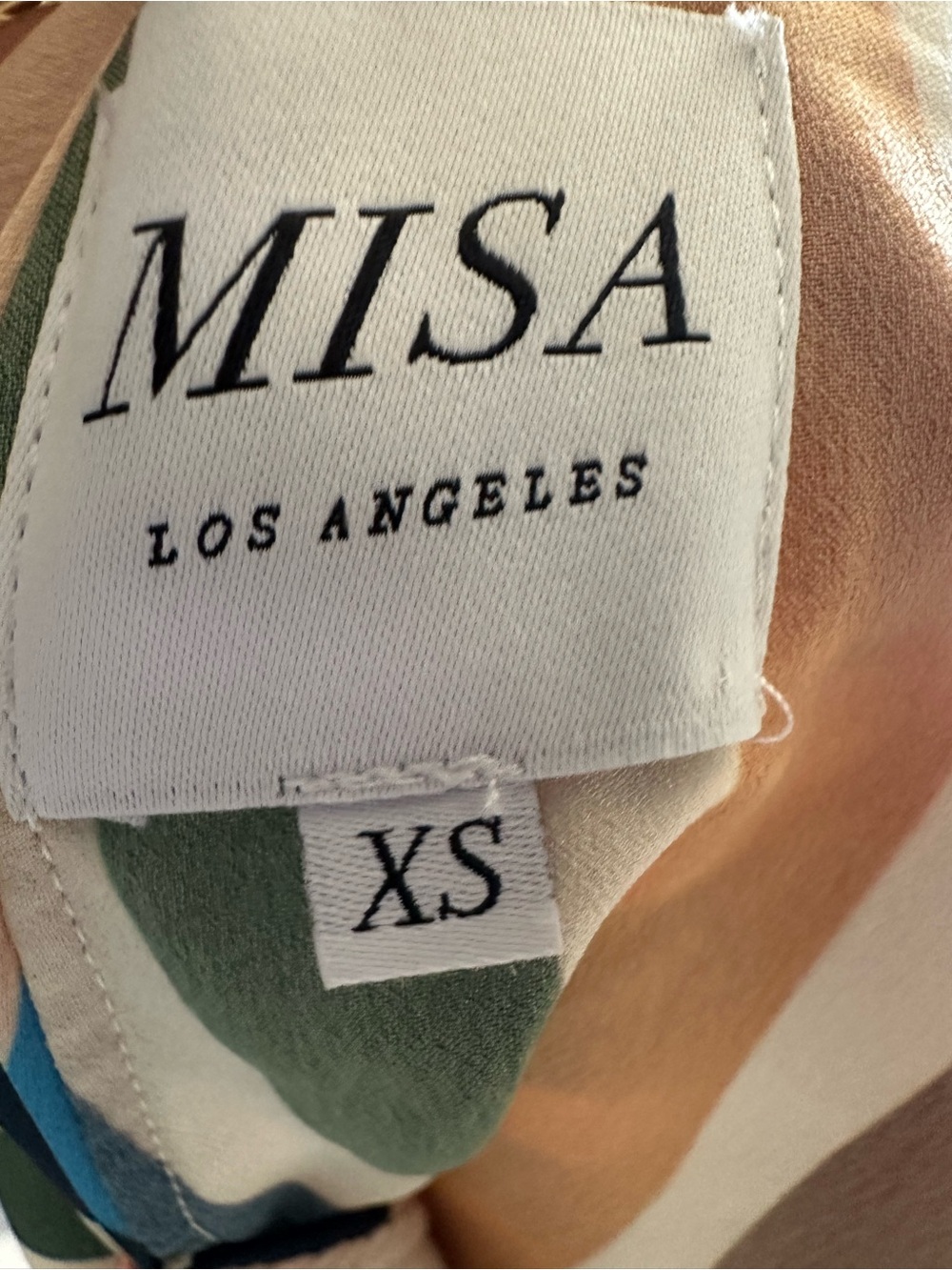 MISA Los Angeles Striped Cold Shoulder Maxi Dress Boho Resort Vacation - Picture 8 of 12